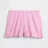 Lightweight Cashsoft Pointelle Heart Pj Shorts