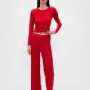 Lightweight Cashsoft Pointelle Heart Pj Top