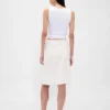Linen-Blend Bias-Cut Skirt