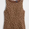 Linen-Blend Boatneck Top