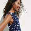 Linen-Blend Crop Shell Tank Top