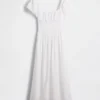 Linen-Blend Drop-Waist Maxi Dress