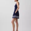 Linen-Blend Drop-Waist Mini Dress