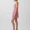 Linen-Blend Drop-Waist Mini Dress