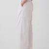 Linen-Blend Easy Barrel Pants