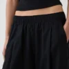 Linen-Blend Easy Barrel Pants