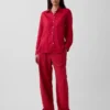 Linen-Blend Easy Wide-Leg Pants