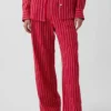 Linen-Blend Easy Wide-Leg Pants