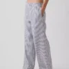 Linen-Blend Easy Wide-Leg Pants