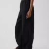 Linen-Blend Easy Wide-Leg Pants