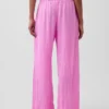 Linen-Blend Easy Wide-Leg Pants
