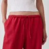 Linen-Blend Easy Wide-Leg Pants
