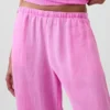 Linen-Blend Easy Wide-Leg Pants