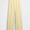 Linen-Blend Easy Wide-Leg Pants