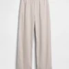 Linen-Blend Easy Wide-Leg Pants