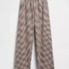 Linen-Blend Easy Wide-Leg Pants