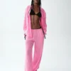 Linen-Blend Easy Wide-Leg Pants