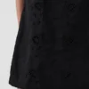 Linen-Blend Embroidered Mini Shift Dress