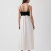 Linen-Blend Empire Waist Maxi Dress