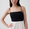Linen-Blend Empire Waist Maxi Dress