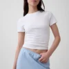 Linen-Blend Lace-Trim Skirt