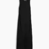 Linen-Blend Maxi Shift Dress