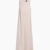 Linen-Blend Maxi Shift Dress
