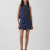 Linen-Blend Mini Skort