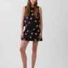 Linen-Blend Mini Skort