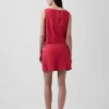 Linen-Blend Mini Skort