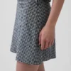 Linen-Blend Mini Skort
