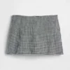 Linen-Blend Mini Skort