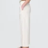 Linen-Blend Relaxed Straight Ankle Pants