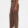 Linen-Blend Relaxed Straight Ankle Pants