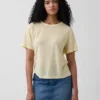 Linen-Blend Relaxed T-Shirt