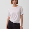 Linen-Blend Relaxed T-Shirt