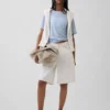 Linen-Blend Relaxed T-Shirt