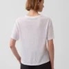 Linen-Blend Relaxed T-Shirt