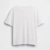 Linen-Blend Relaxed T-Shirt