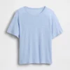 Linen-Blend Relaxed T-Shirt