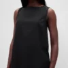 Linen-Blend Shell Tank Top