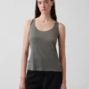 Linen-Blend Tank Top