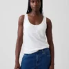 Linen-Blend Tank Top