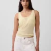 Linen-Blend Tank Top