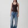 Linen-Blend Tank Top