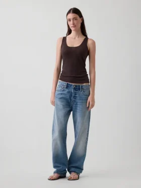 Linen-Blend Tank Top