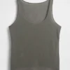Linen-Blend Tank Top