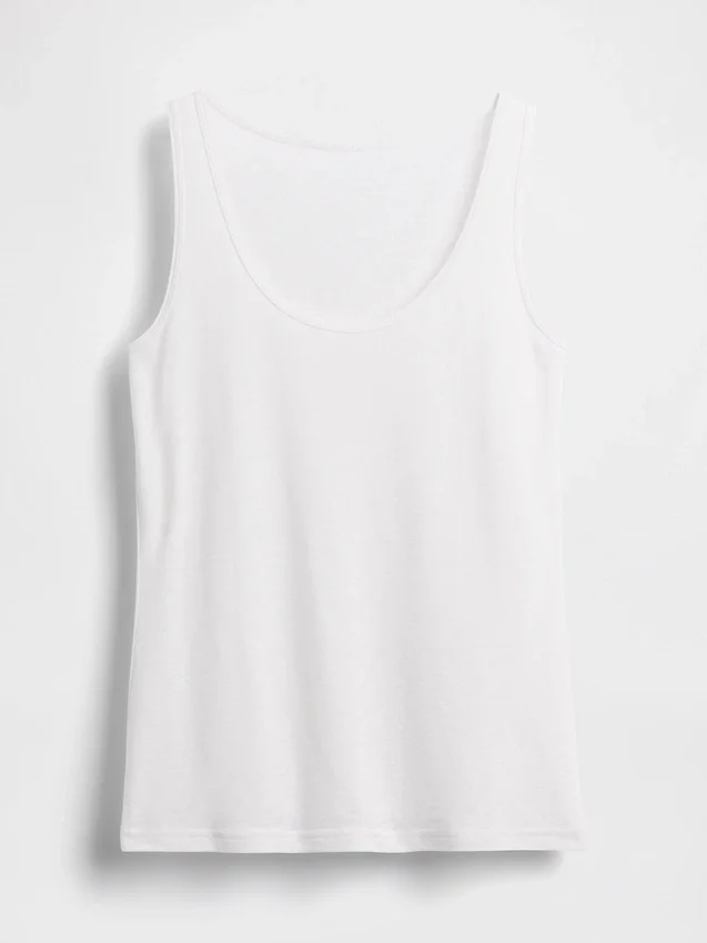 Linen-Blend Tank Top