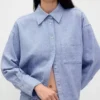 Linen-Cotton Oversized Shirt