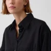 Linen-Cotton Oversized Shirt